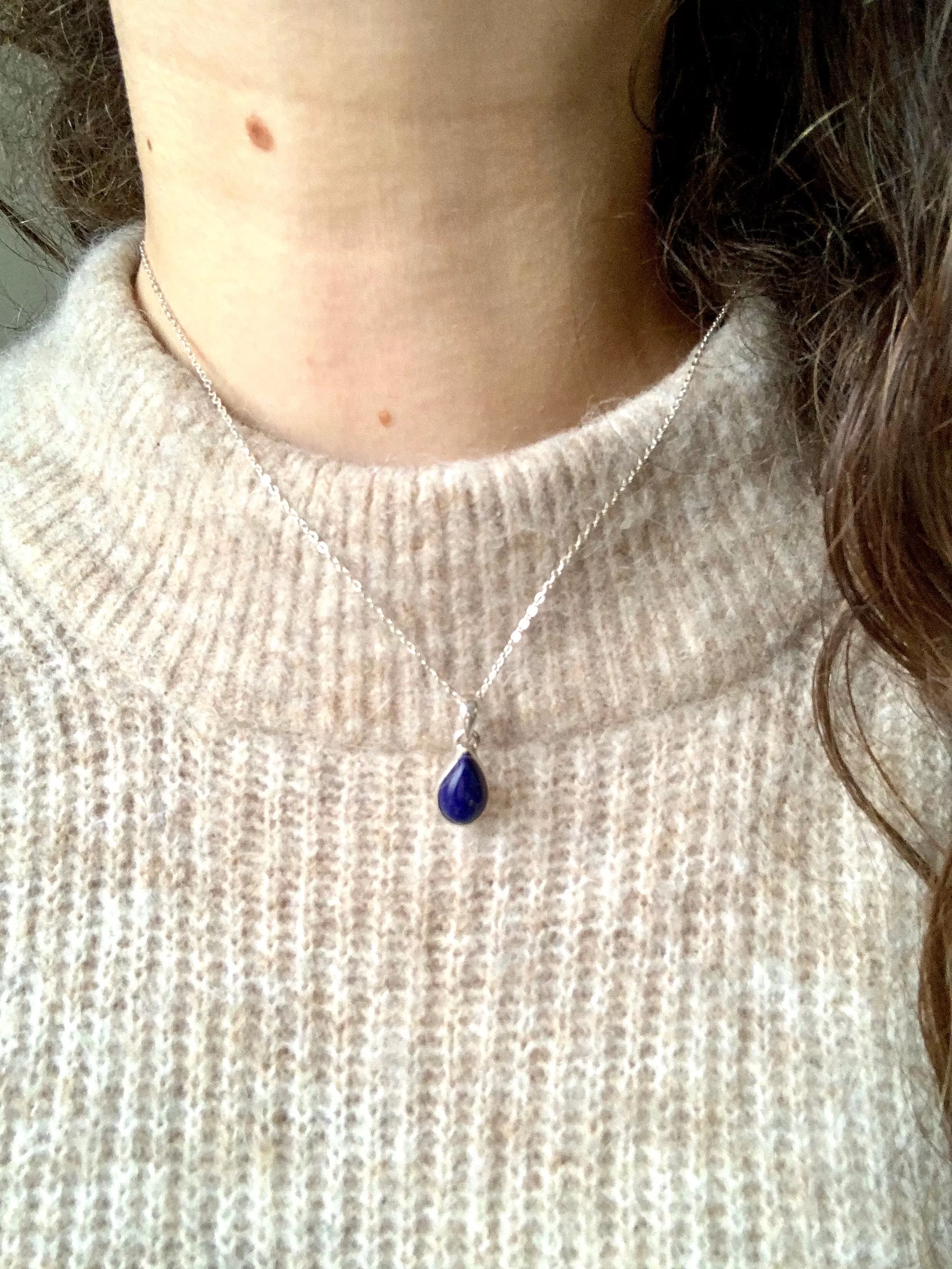 Lapis Lazuli Akoni - Small Teardrop