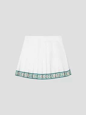 Laurel Silk Tennis Skirt