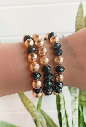 Layla Bracelet Set in Black