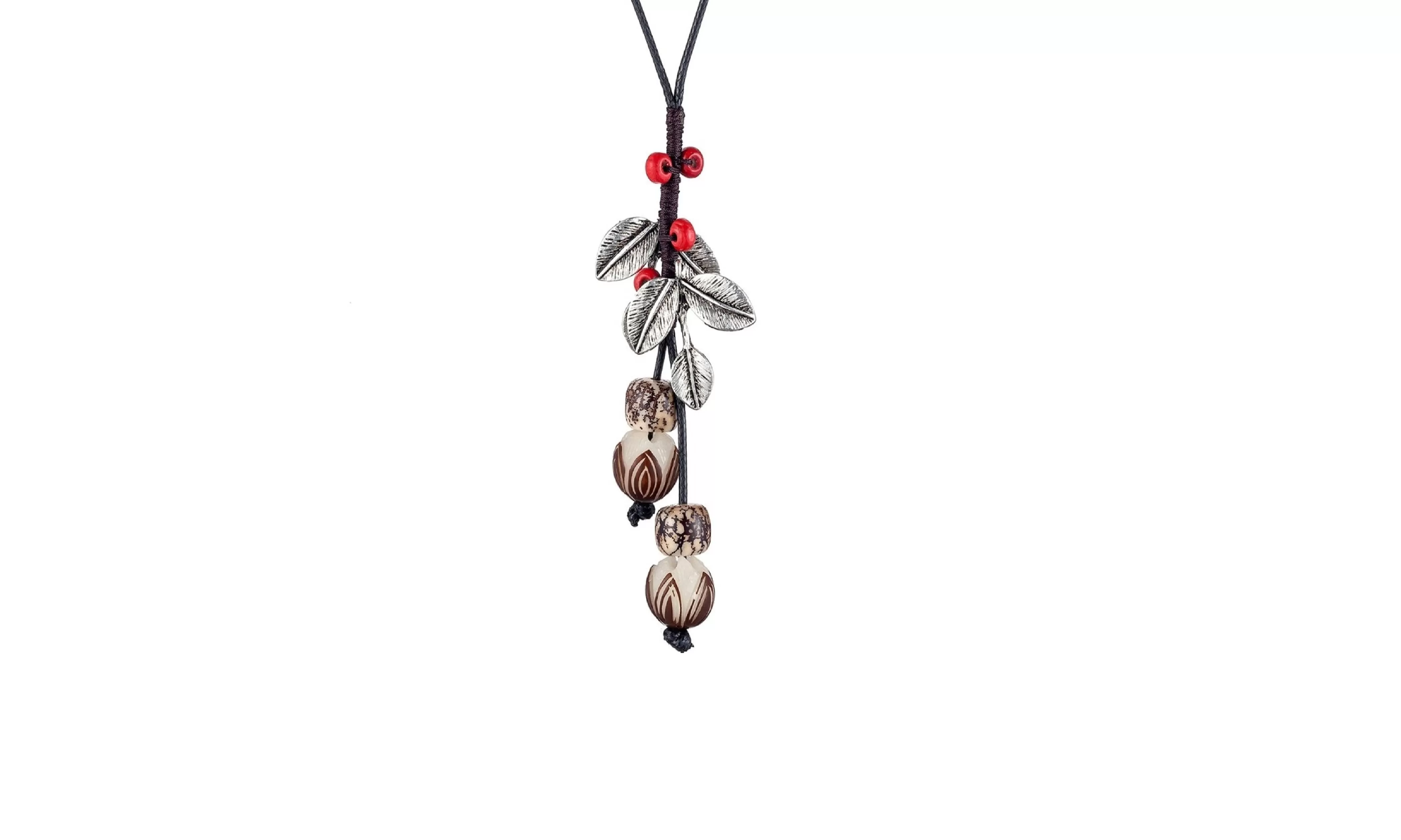 Leaves And Fruit Long Pendant Necklaces For Women