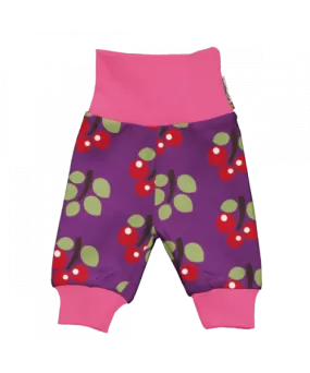 Maxomorra Arctic Berry Doll Rib Pants