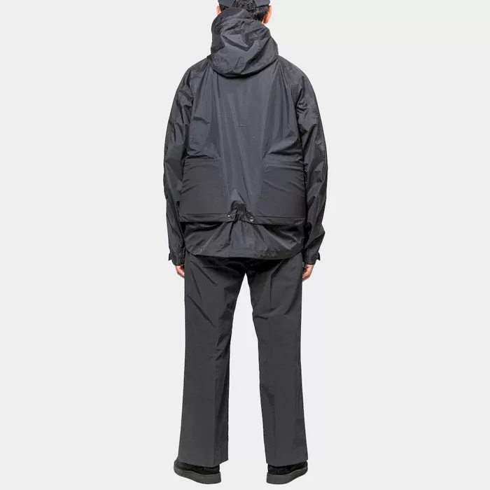 MEANSWHILE AIR CICULATION SYSTEM RAIN JACKET-BLACK