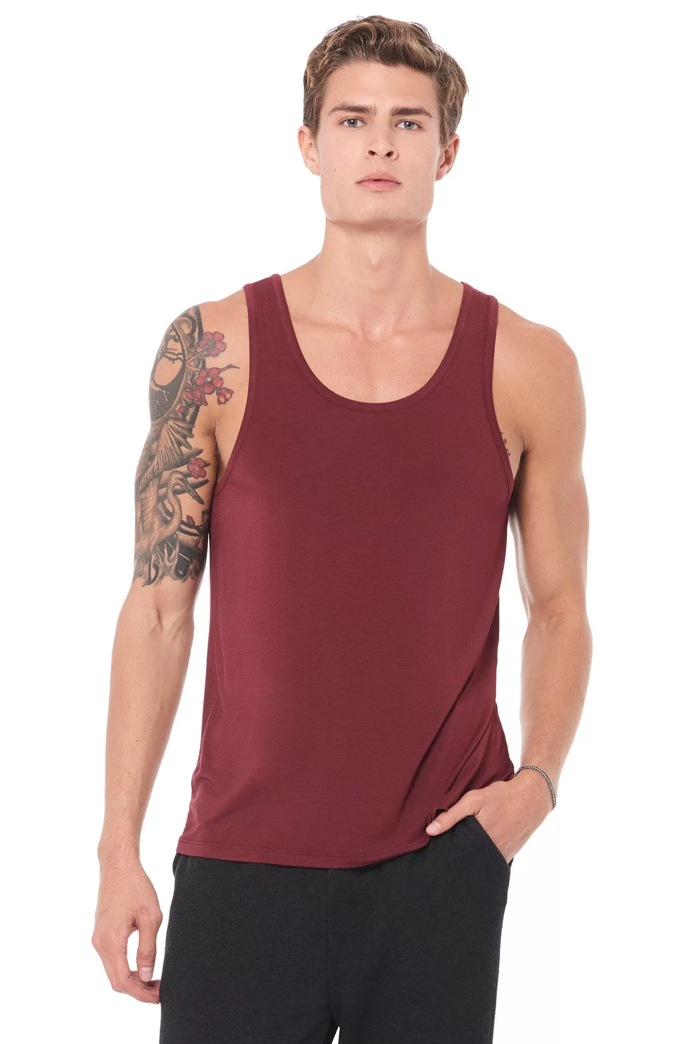 Men's Modal Scoop Neck Tank Top