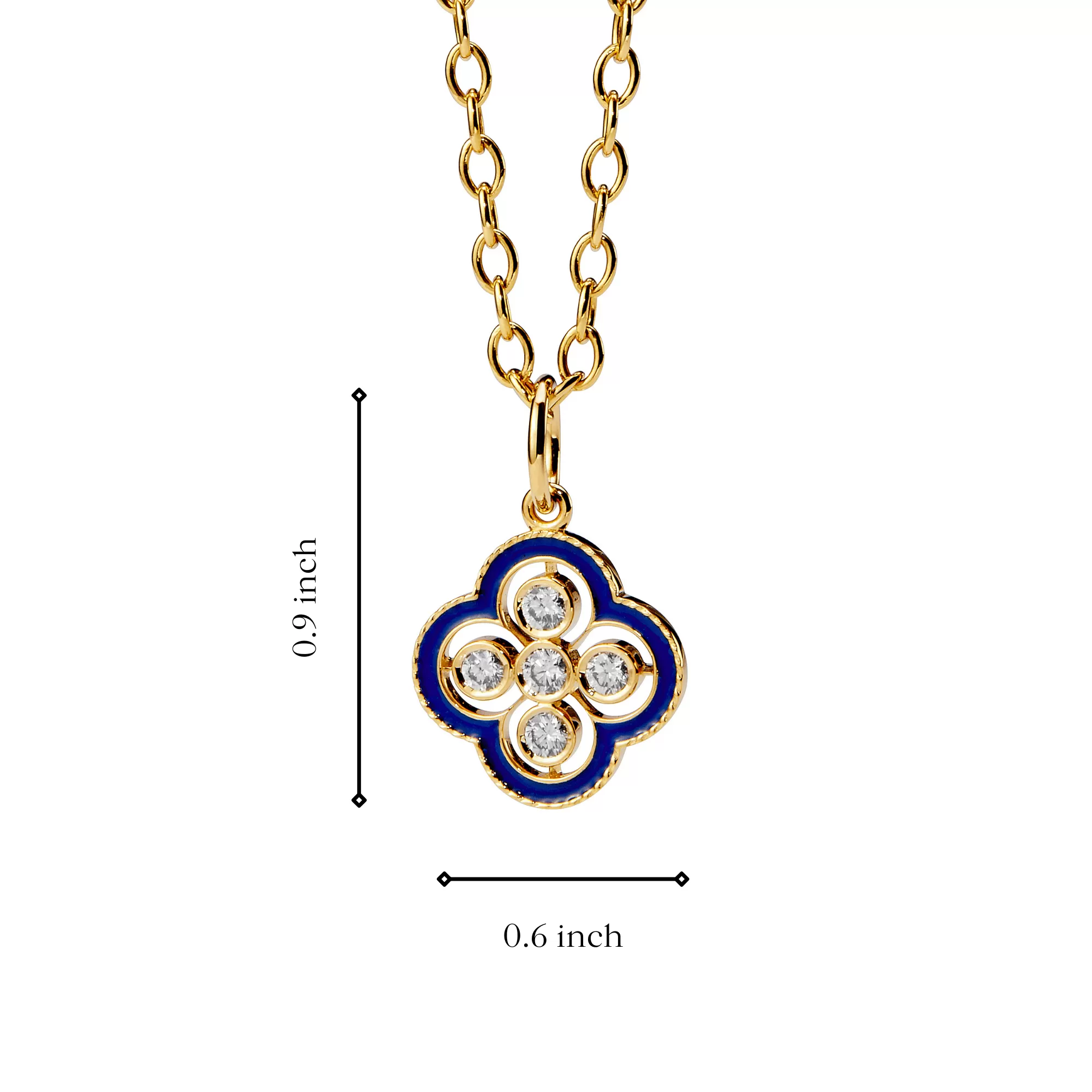 Mogul Clover Enamel Pendant