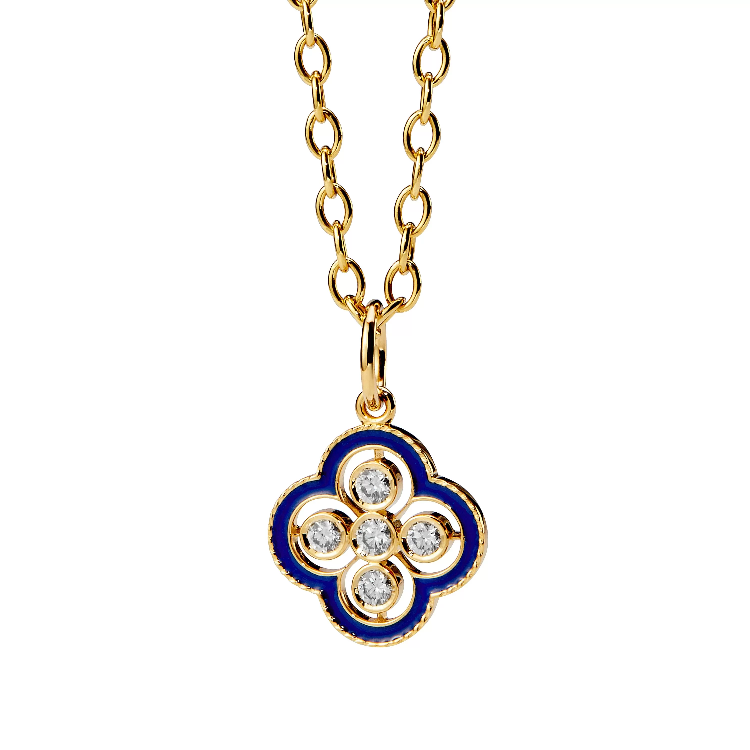 Mogul Clover Enamel Pendant