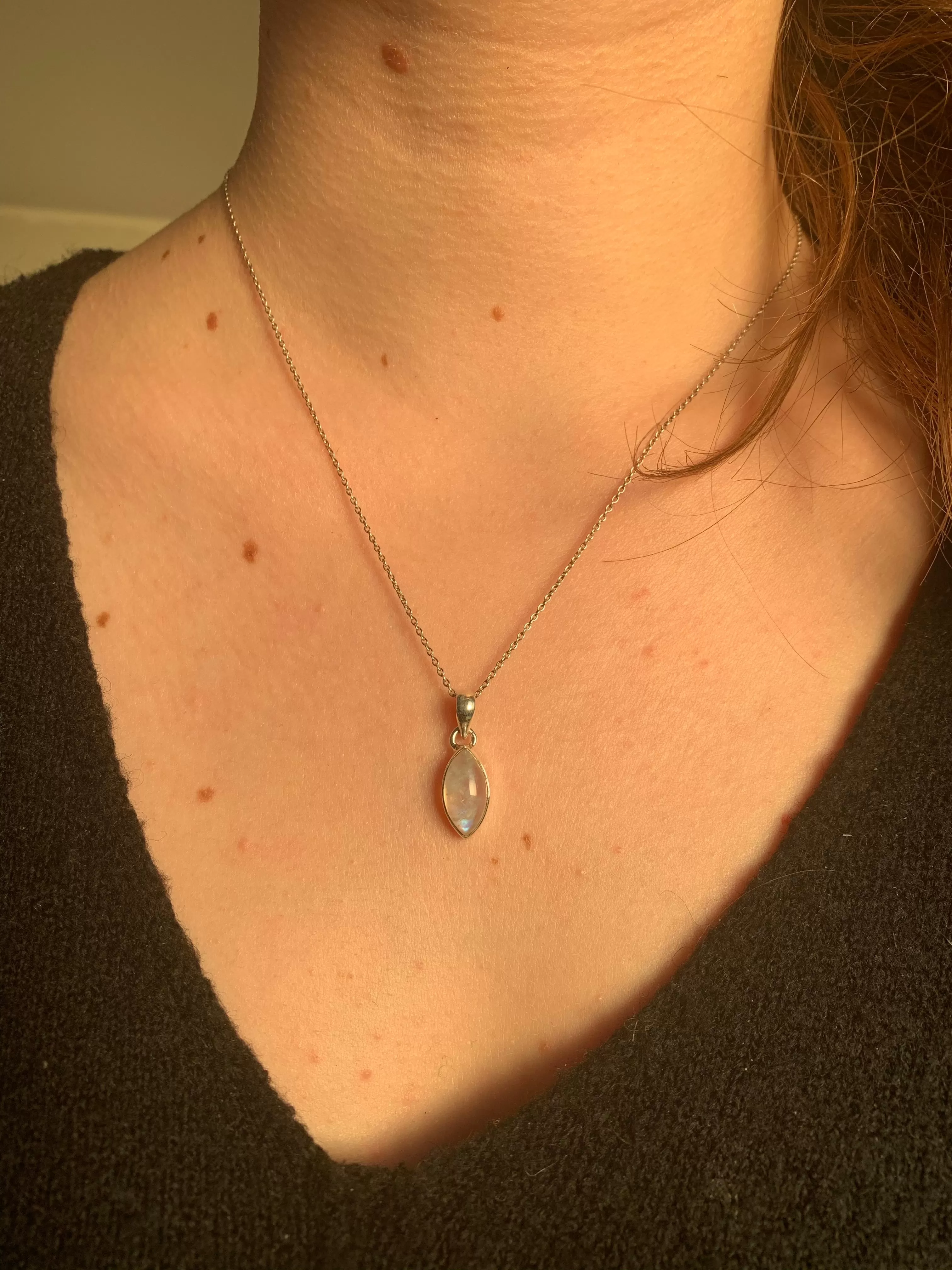 Moonstone Akoni Pendant - XSmall Marquise