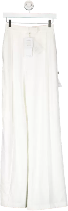 Nadine Merabi White Cameron Trousers UK XS