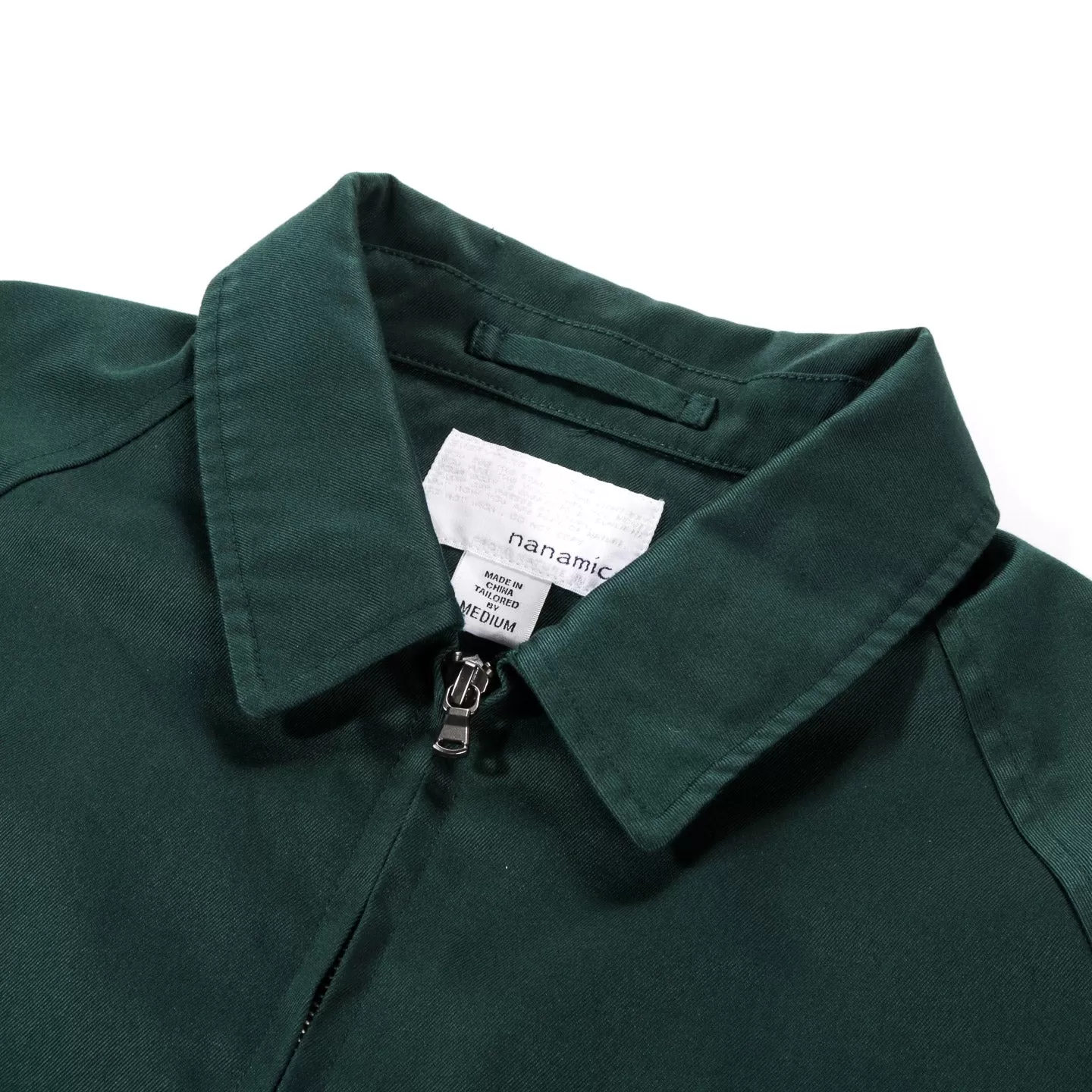 NANAMICA WINDSTOPPER CHINO CREW JACKET GREEN