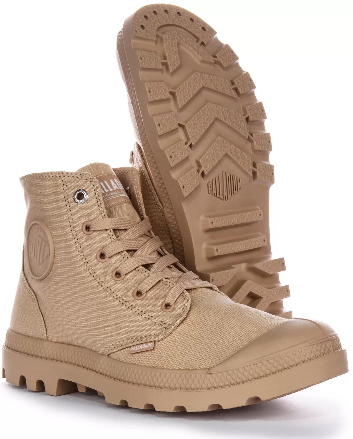 Palladium Mono Chrome In Beige Tan Boots