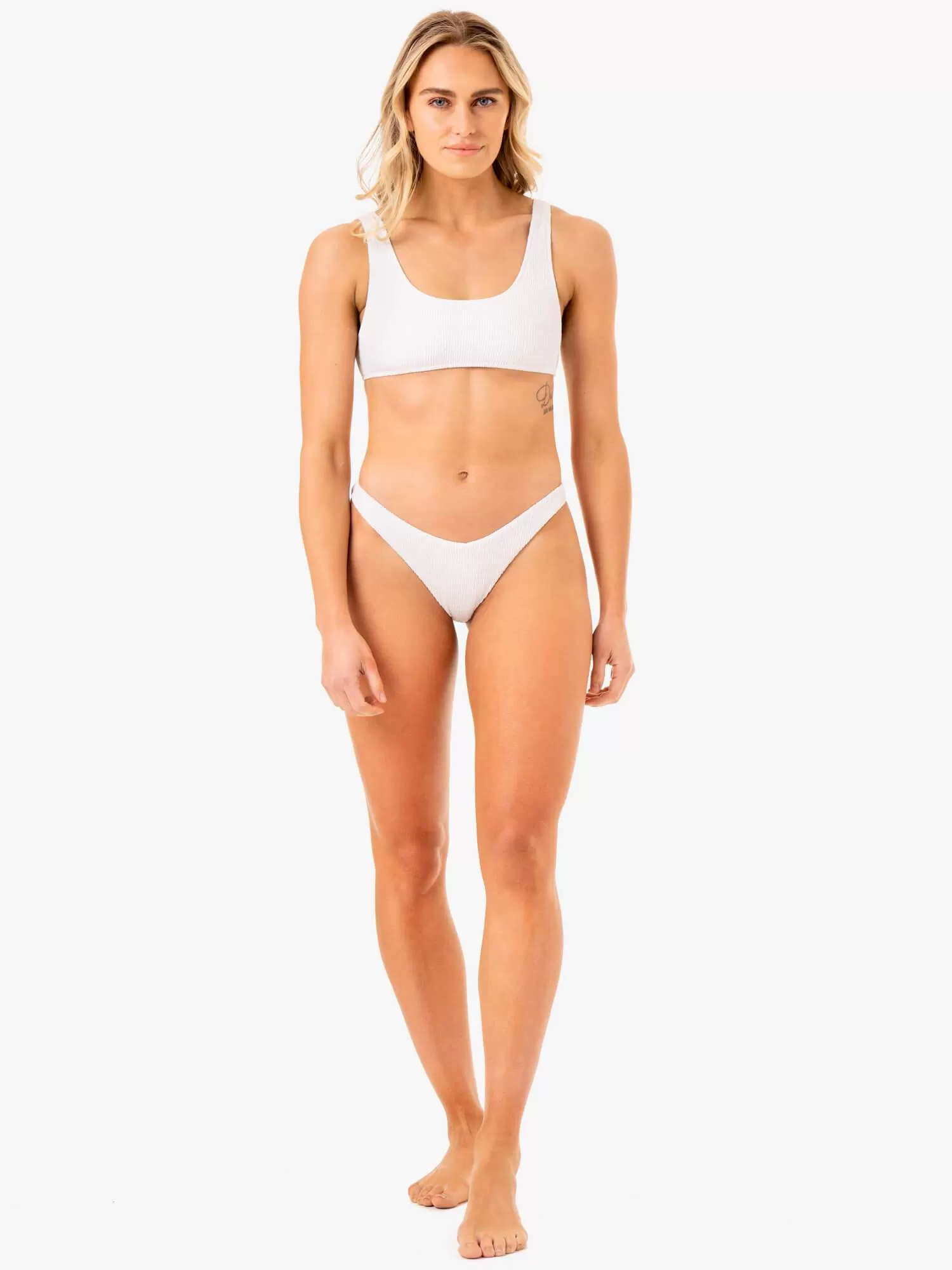 Paradise Scoop Bikini Top - White