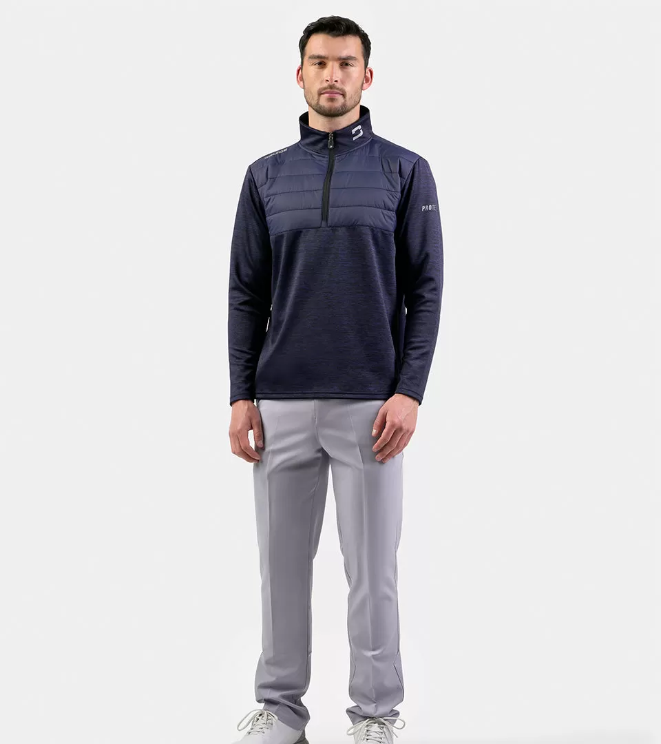 PRO TECH HYBRID MIDLAYER - NAVY