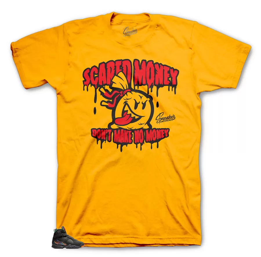 Retro 8 Air Raid Shirt - Scared Money - Orange