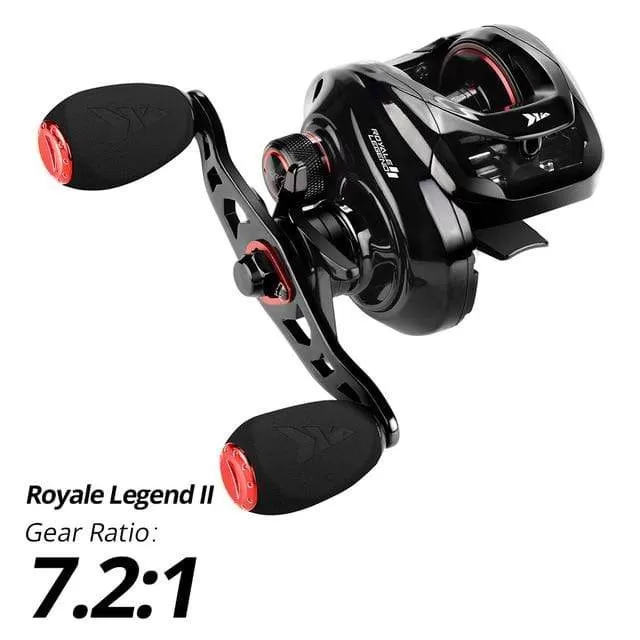 Royale Legend II & GT Baitcasting Reel 7.2:1 5.4:1 Gear Ratio Reel  Freshwater Aluminum Spool 8 KG Drag Fishing Coil