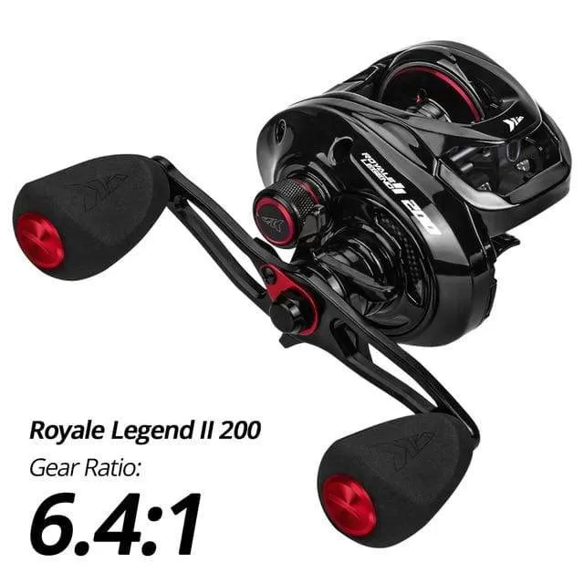 Royale Legend II & GT Baitcasting Reel 7.2:1 5.4:1 Gear Ratio Reel  Freshwater Aluminum Spool 8 KG Drag Fishing Coil