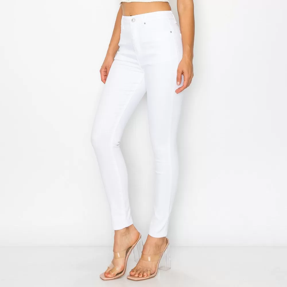 SKINNY JEANS LISOS TIRO ALTO 90286