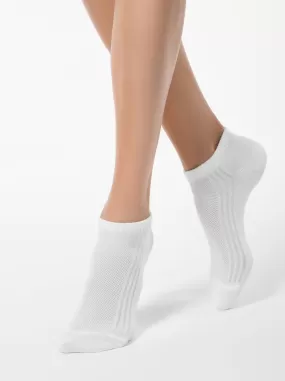 Sneaker Socken dünn und atmungsaktiv für Damen in weiß und schwarz