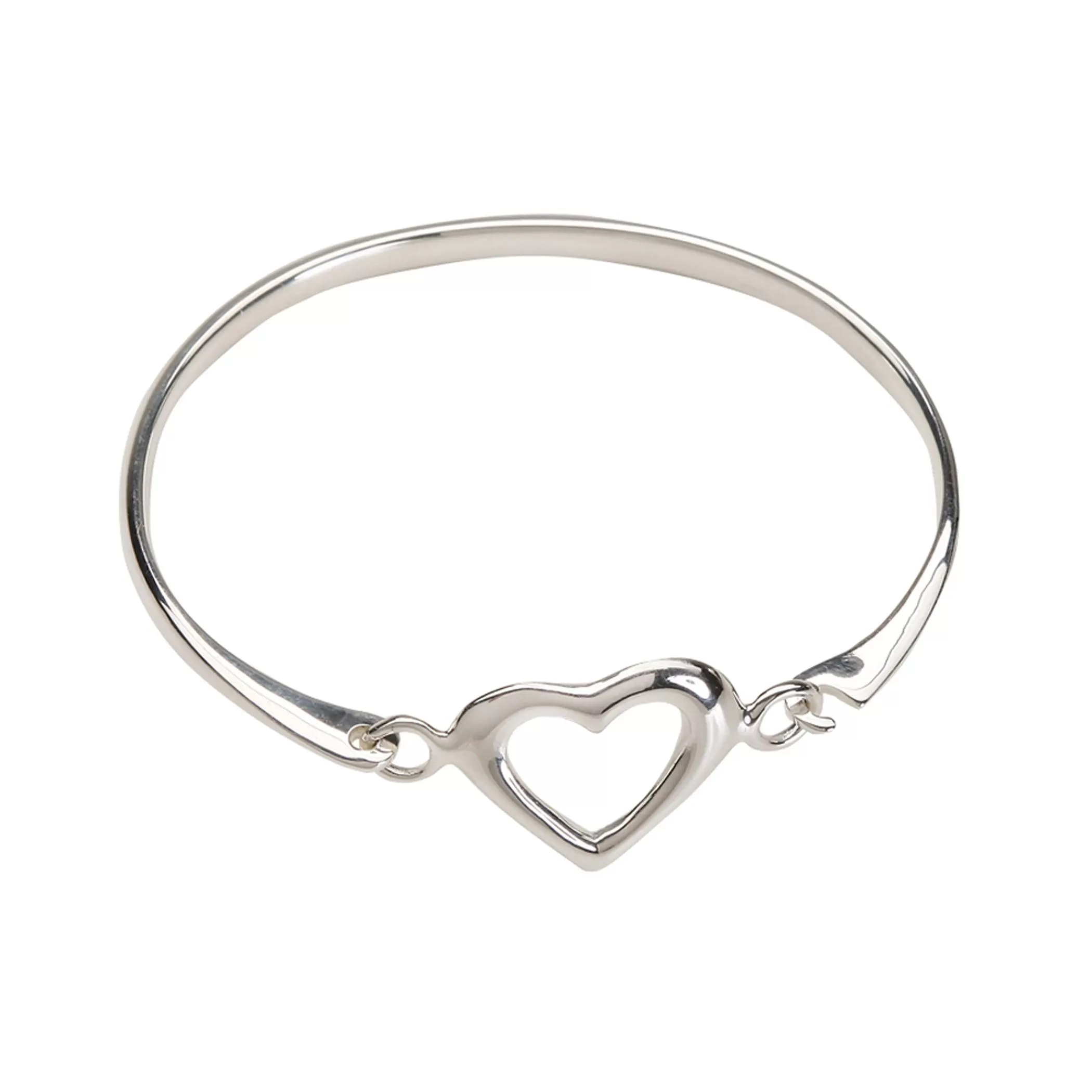 Sterling Silver Heart Bangle Bracelet for Baby and Child