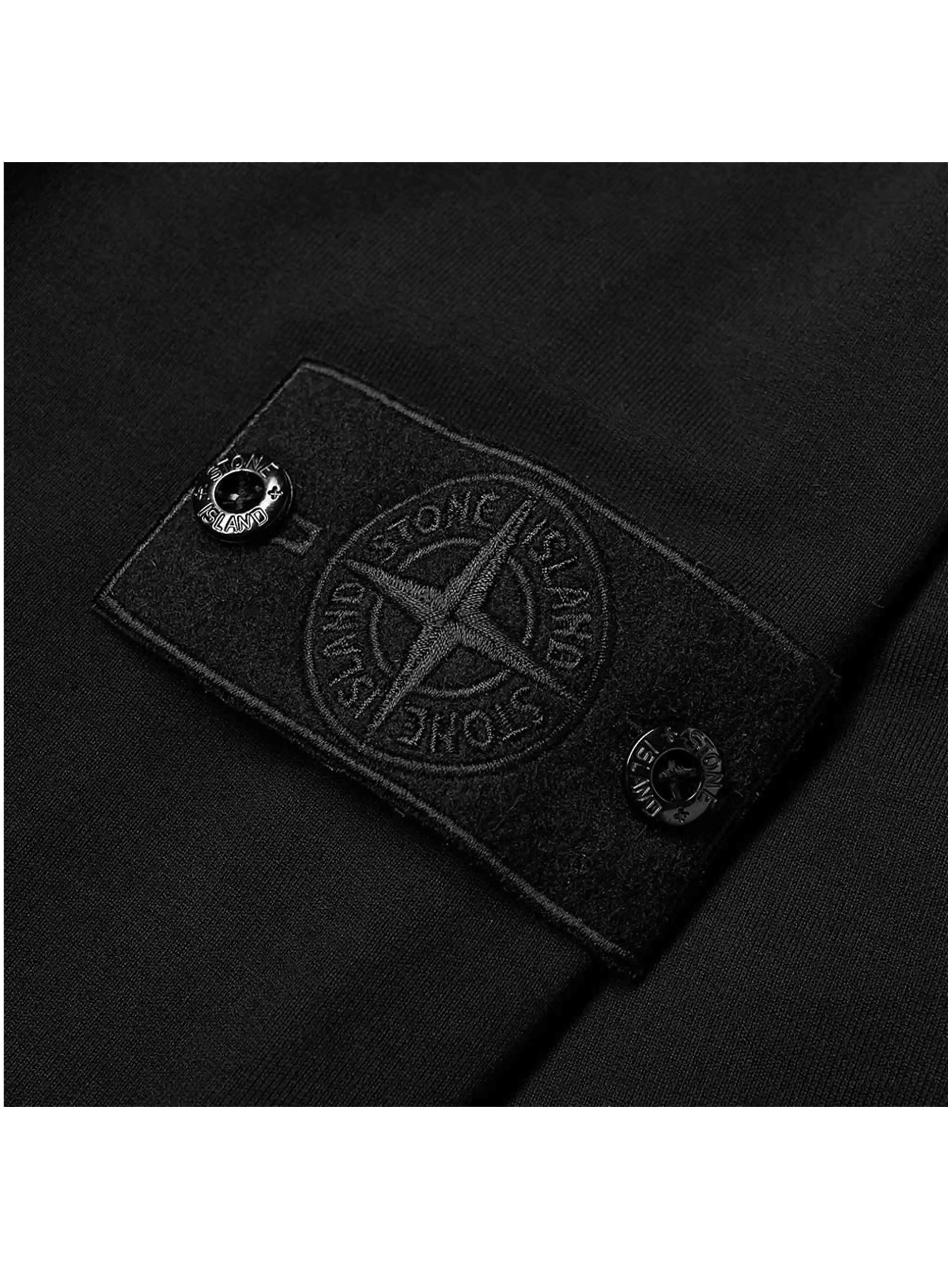 Stone Island Ghost Half Zip Sweat Black