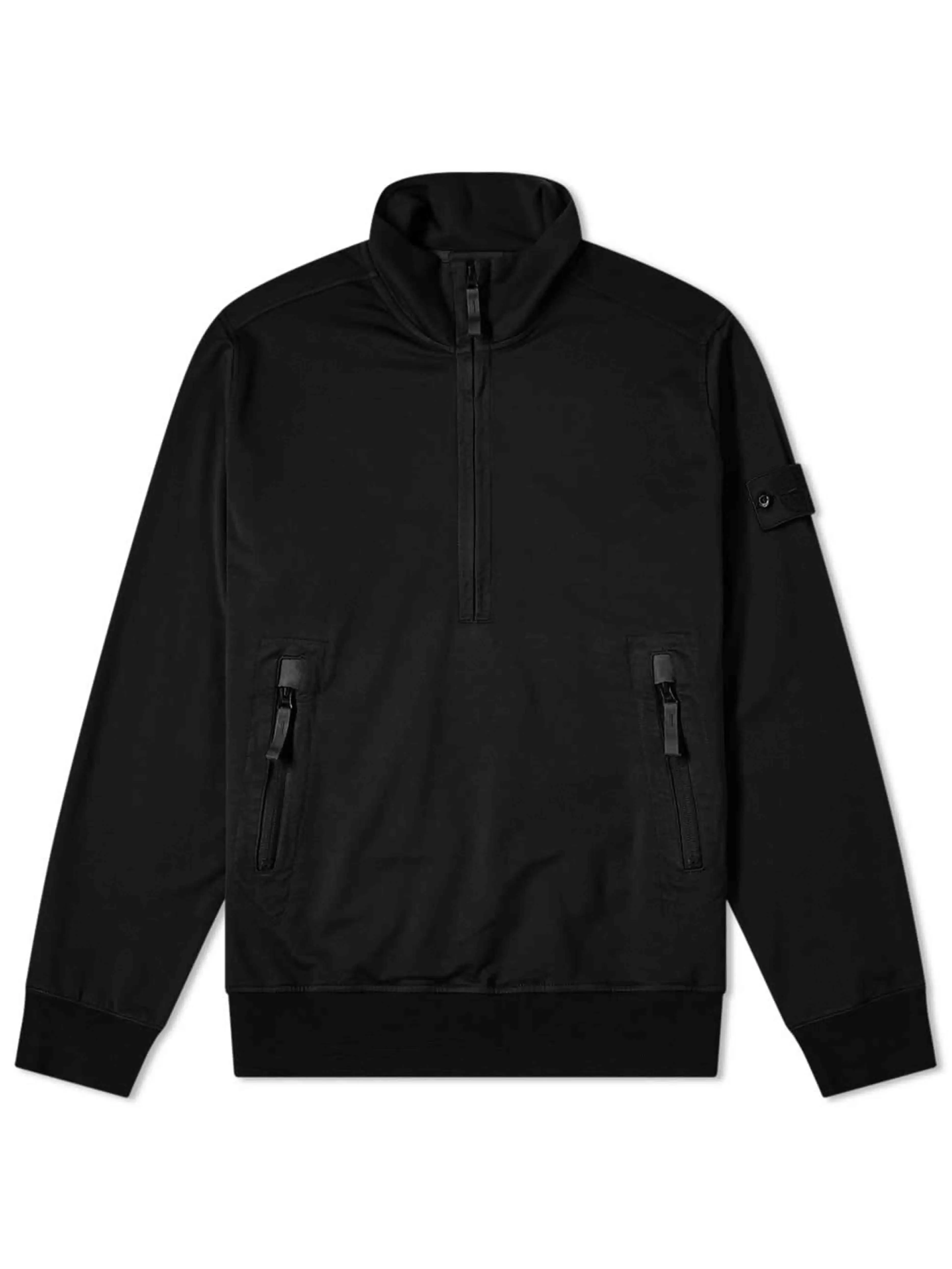 Stone Island Ghost Half Zip Sweat Black