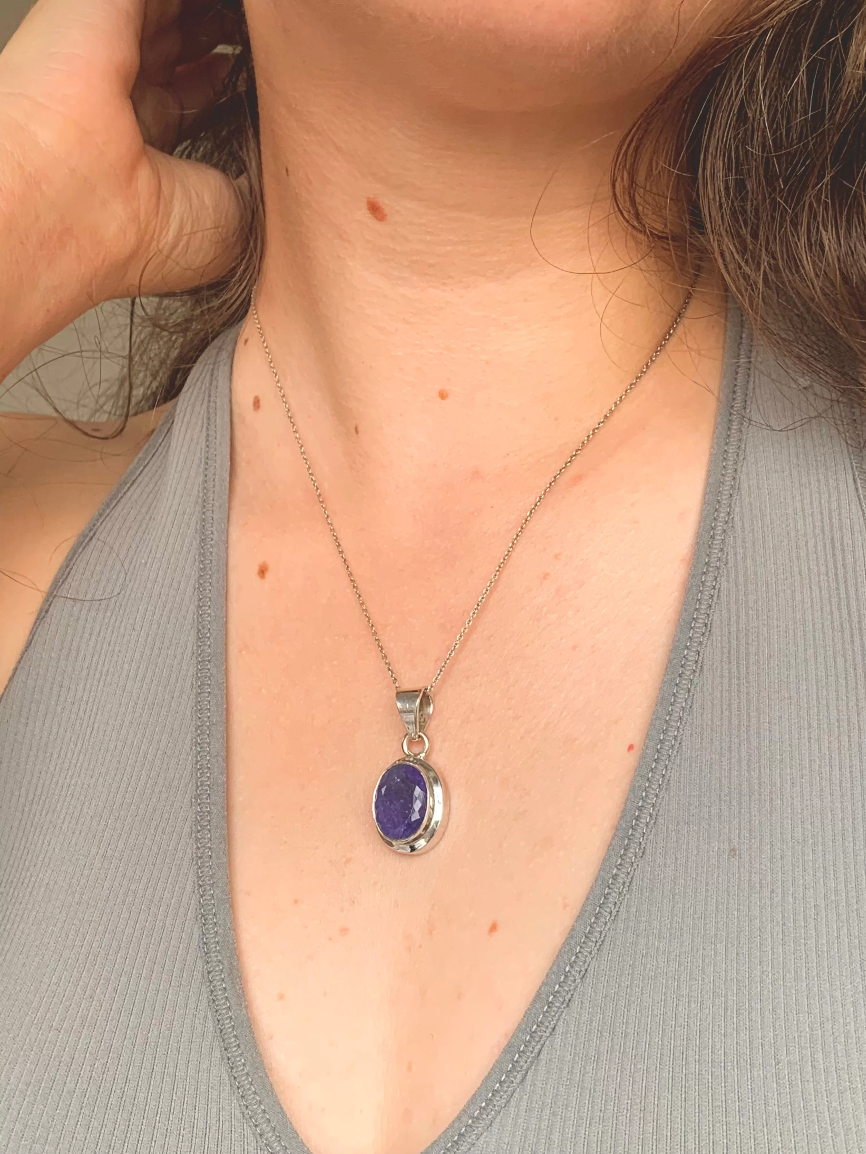 Tanzanite Ansley Pendant - Small / Medium / Large Oval