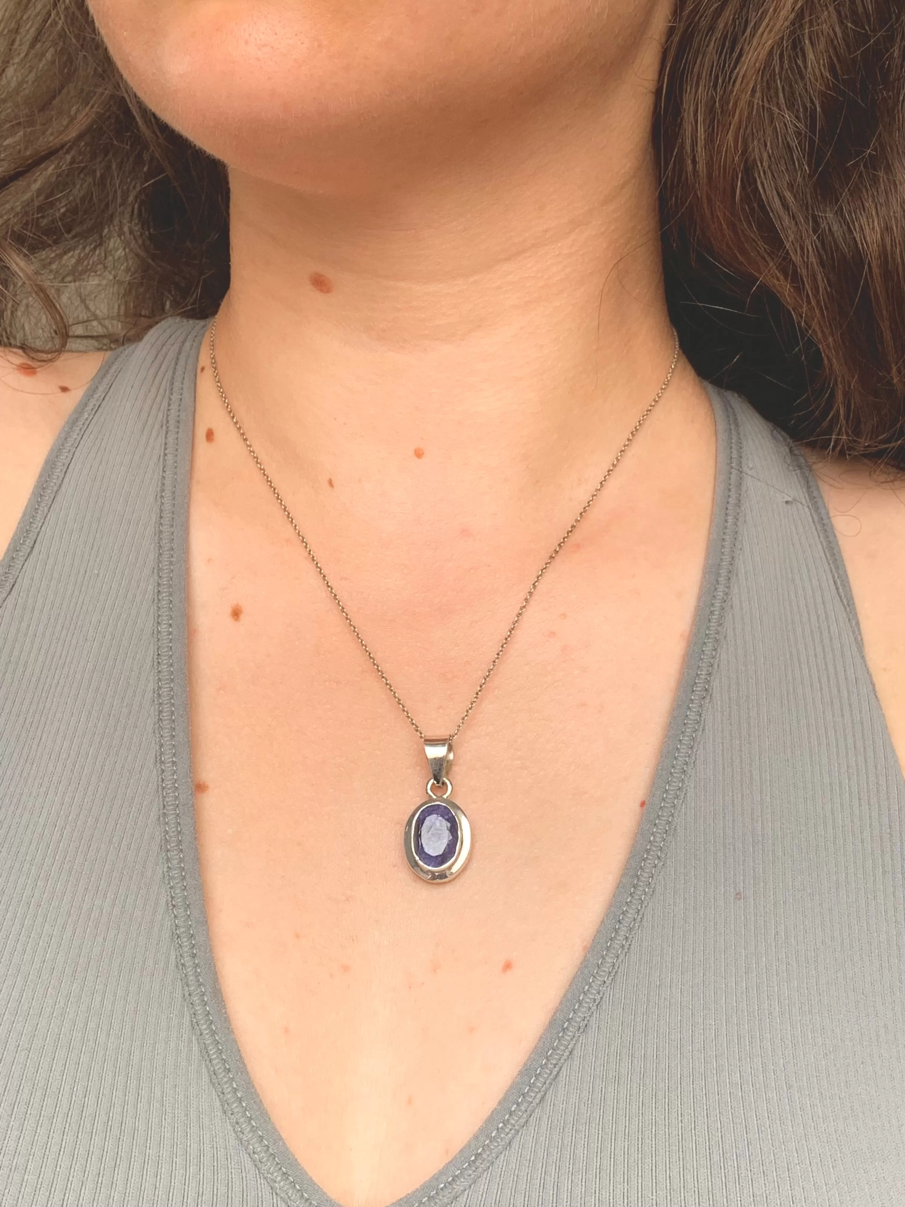 Tanzanite Ansley Pendant - Small / Medium / Large Oval