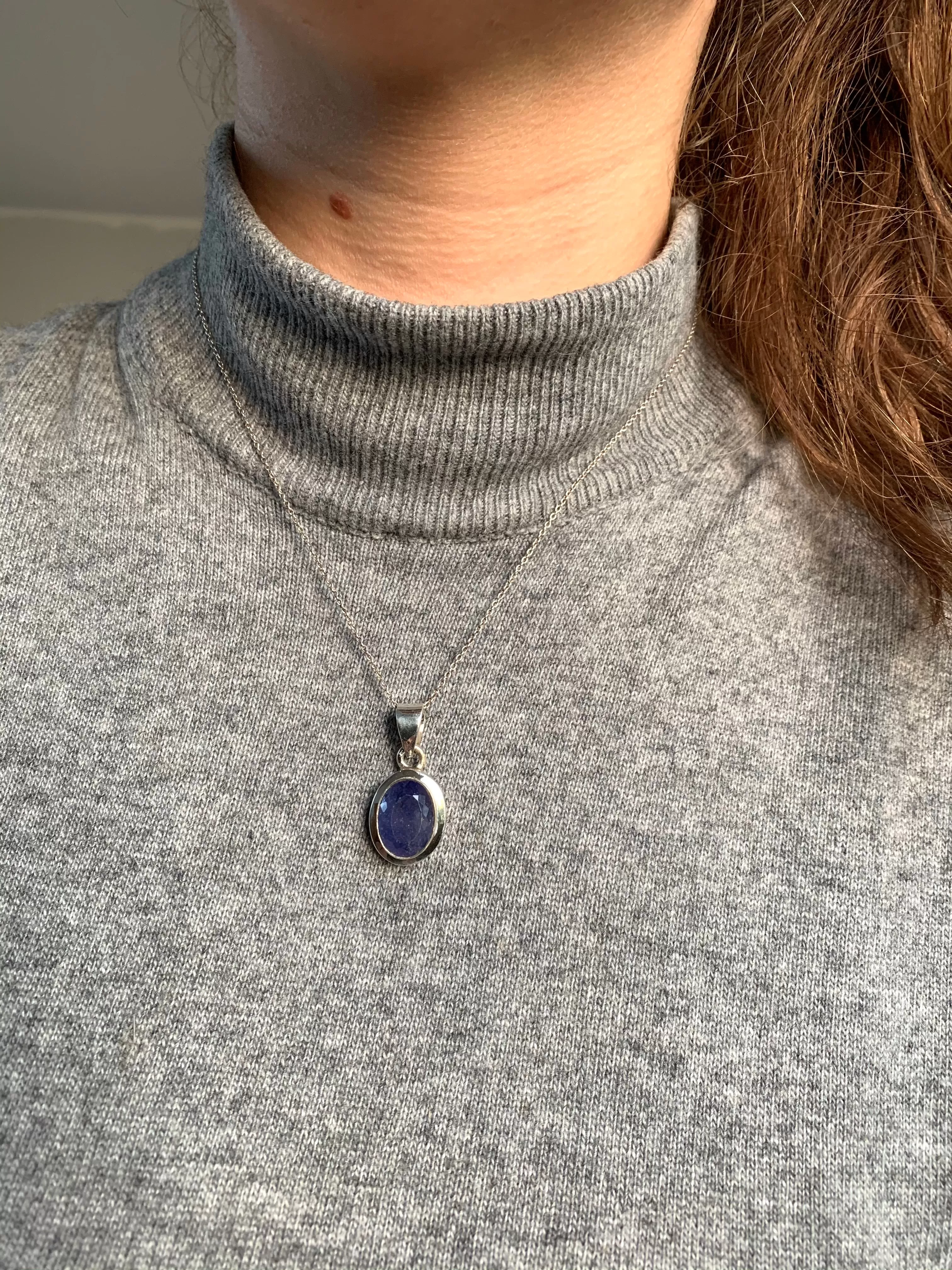 Tanzanite Ansley Pendant - Small / Medium / Large Oval