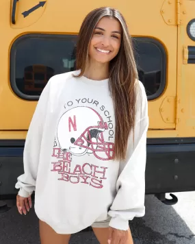 The Beach Boys Nebraska True To Your School Sand Thrifted Sweatshirt