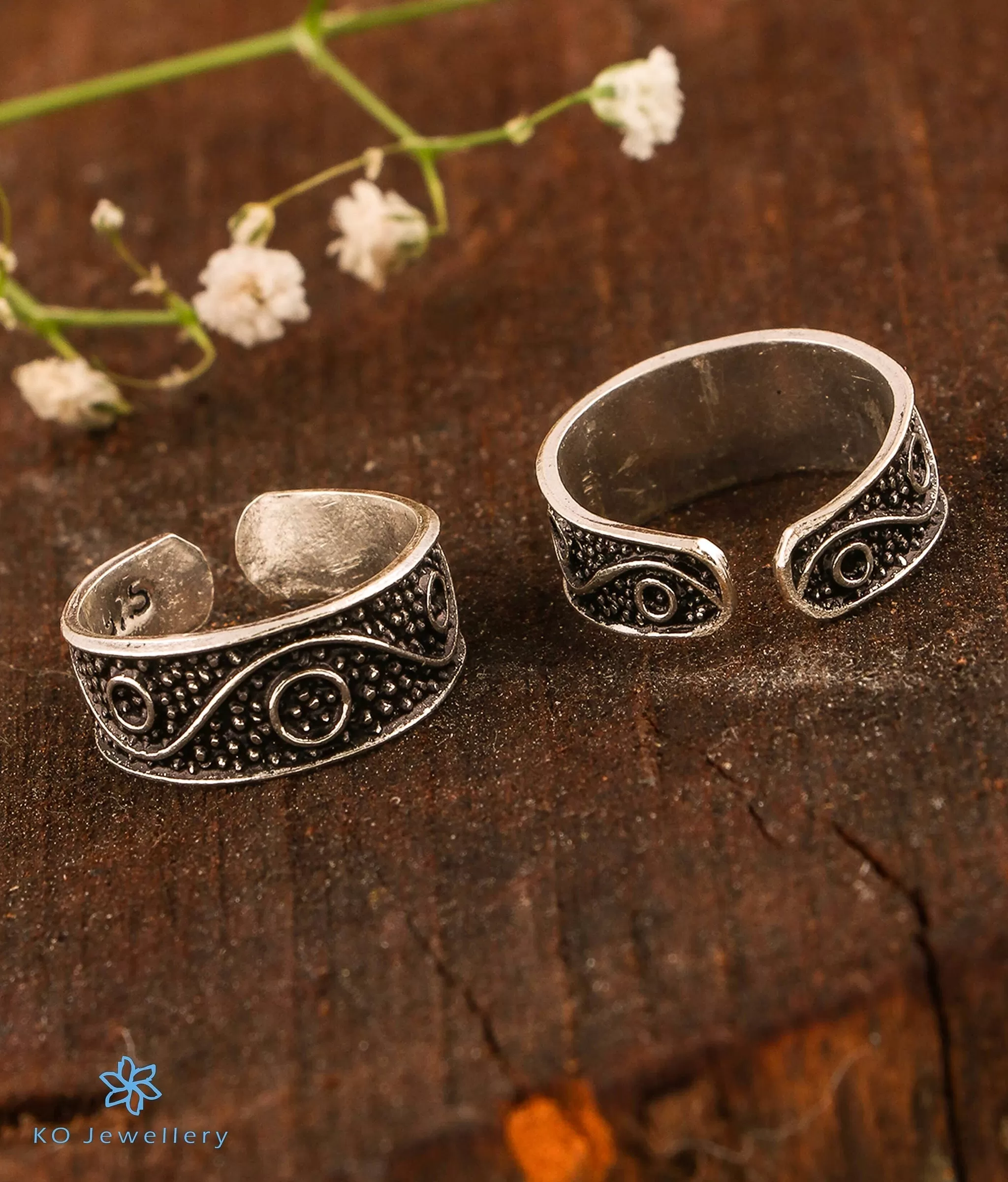 The Eshana Silver Toe-Rings