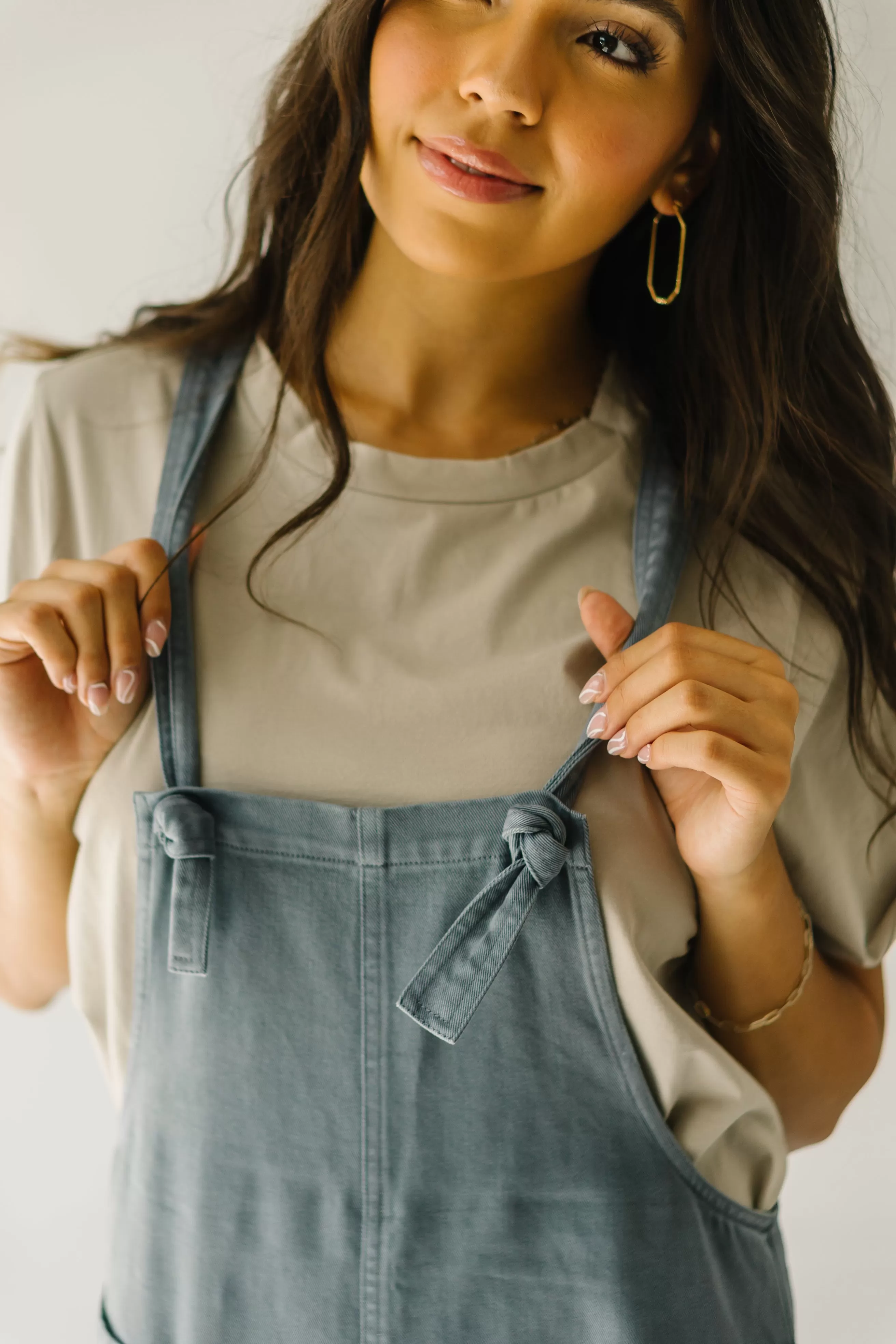 The Lenora Wide Leg Jumpsuit in Blue