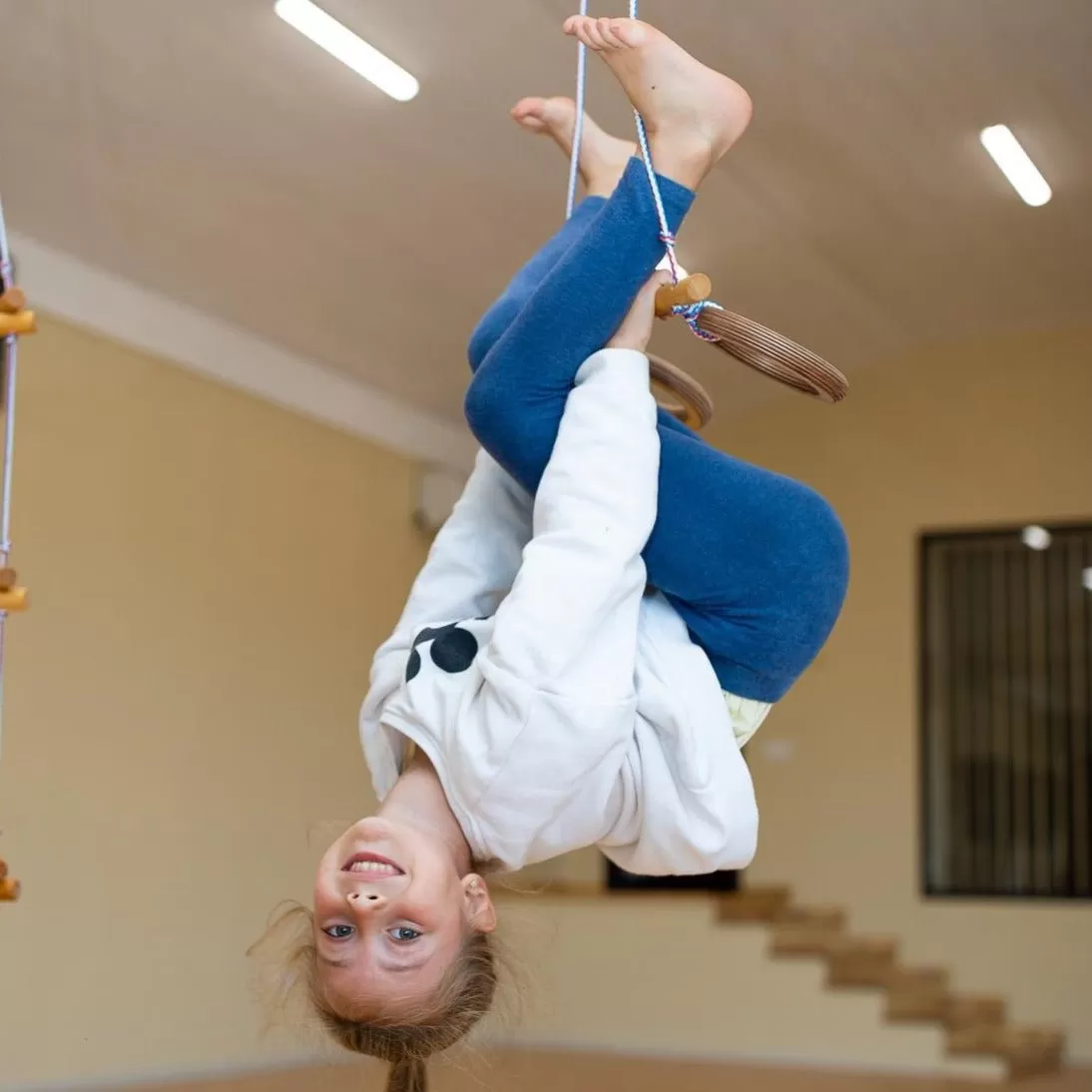 Trapeze Swing Bar With Rings