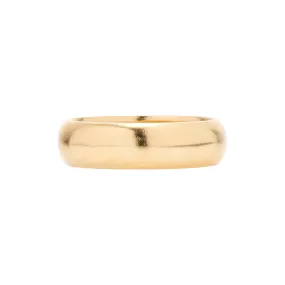 Tura Sugden 18k Yellow Gold Heavy Rounded Minimal Band 6mm