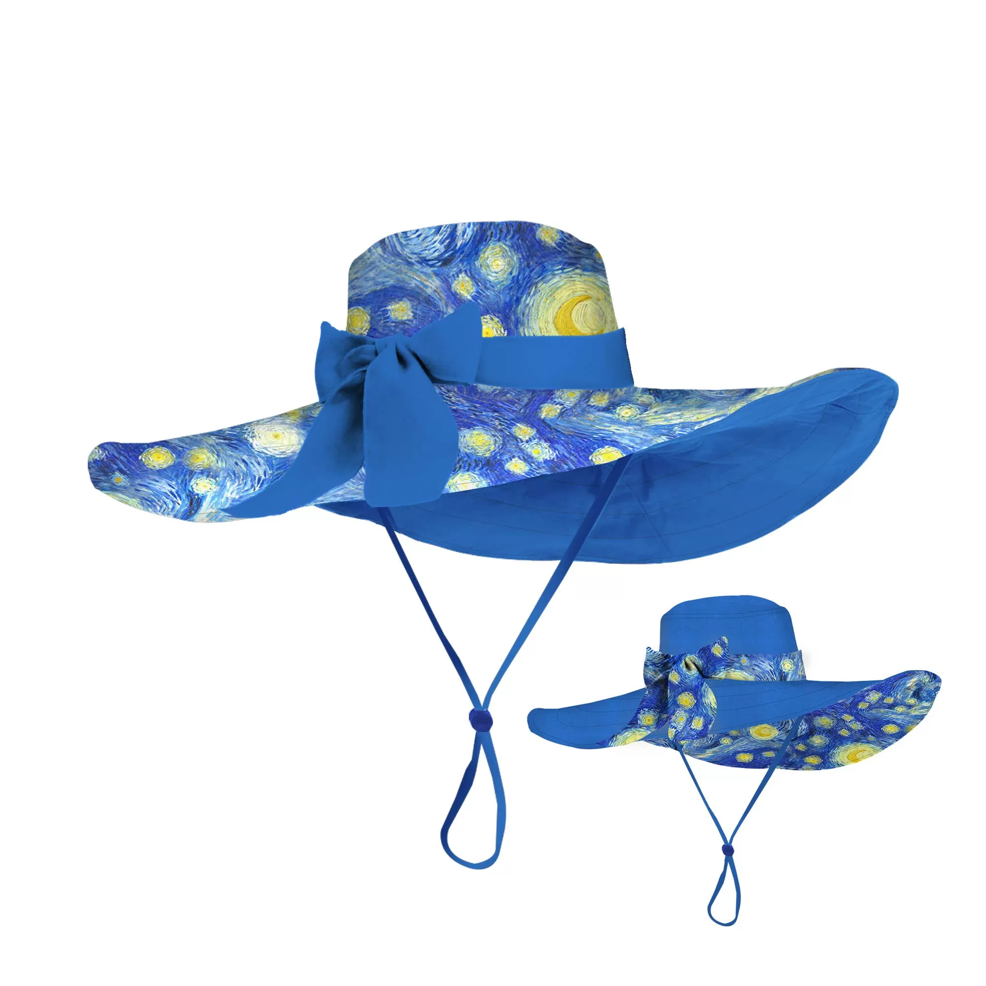 Van Gogh Starry Night Reversible Sun & Rain Hat