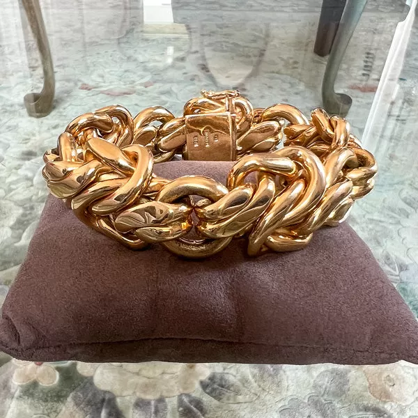 Vintage Gold Link Bracelet