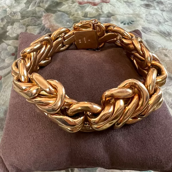 Vintage Gold Link Bracelet