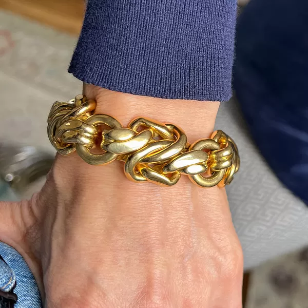 Vintage Gold Link Bracelet