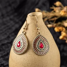 Vintage Water Drop Ethnic Wedding earring