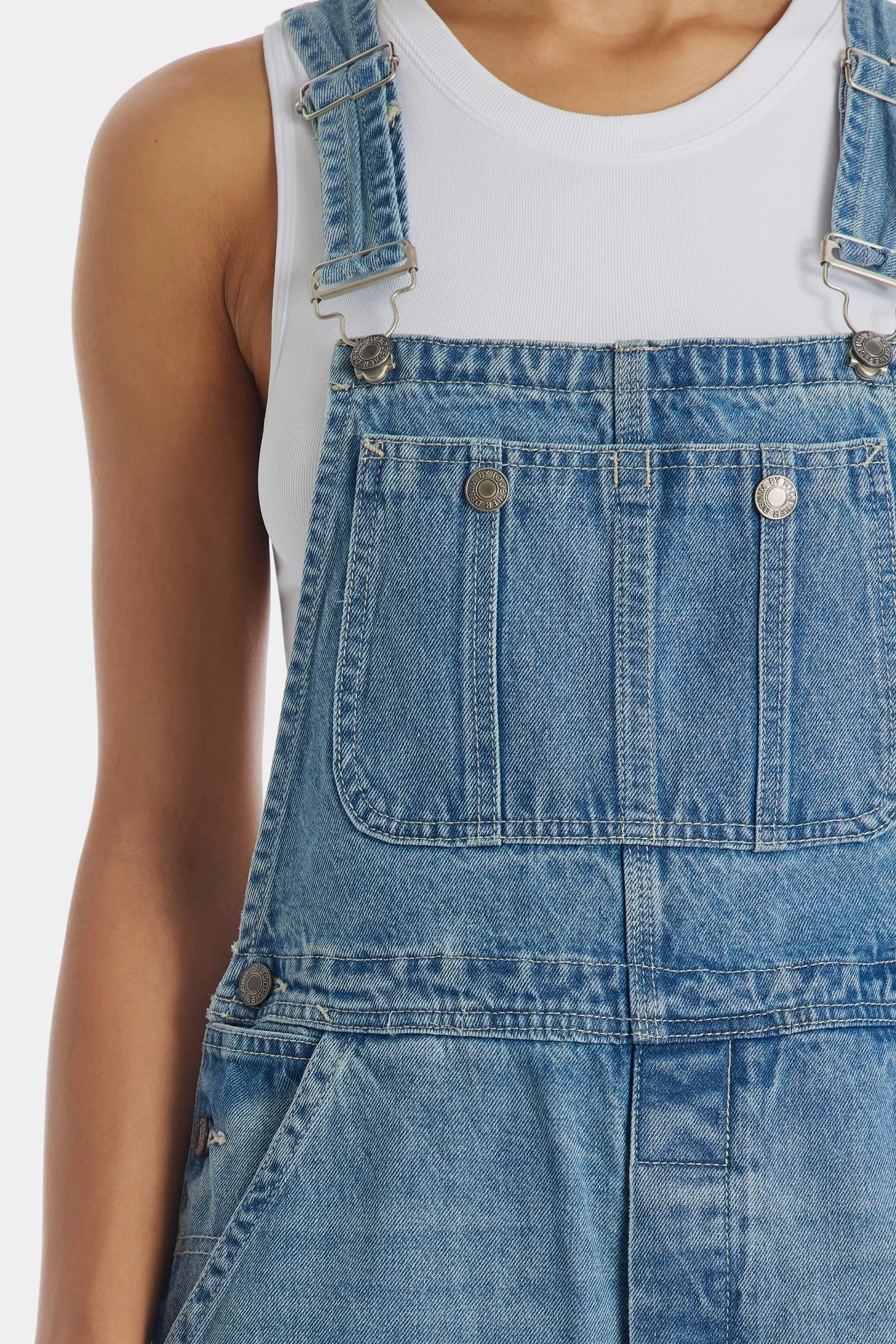 Washed Woven Overalls