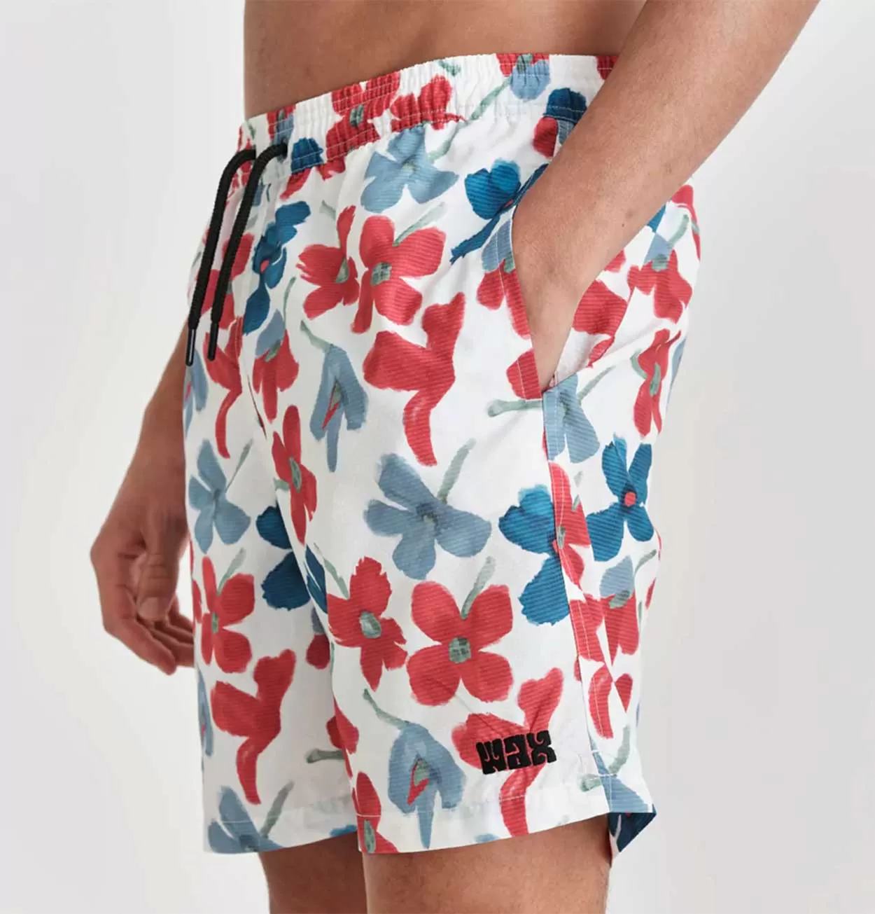 Wax London Noden Swim Shorts with Flower Print