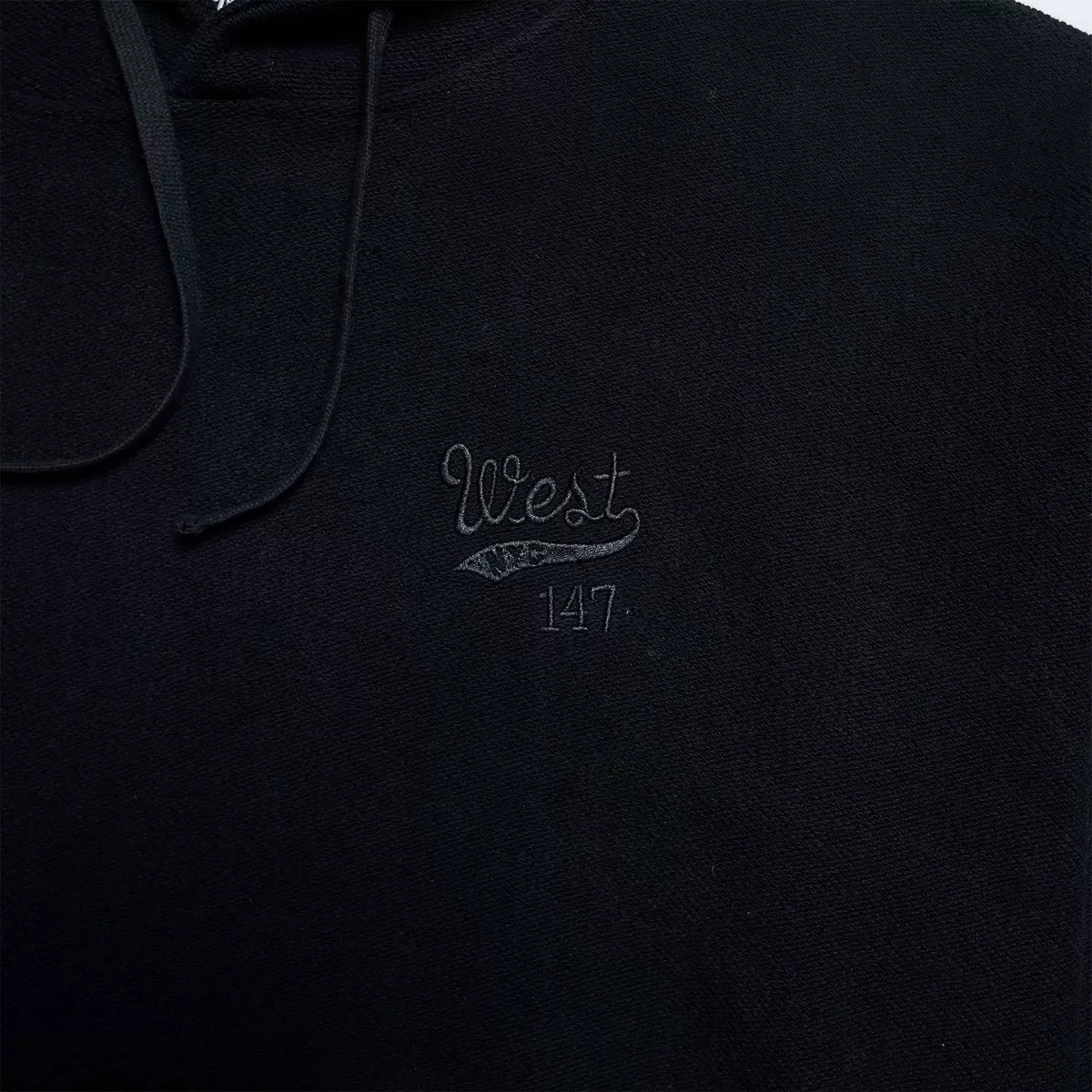 West NYC Reverse Terry Hoodie Black