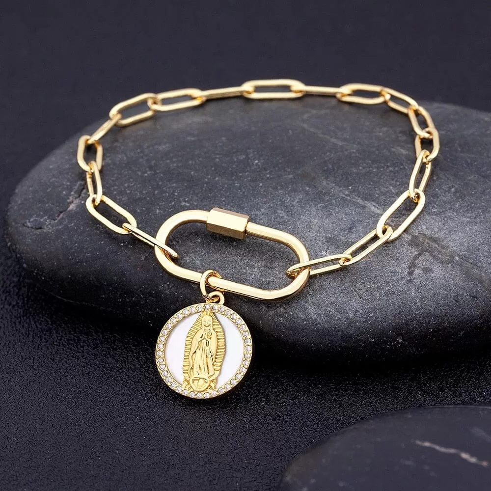 WWJD Our Lady of Guadalupe Bracelet