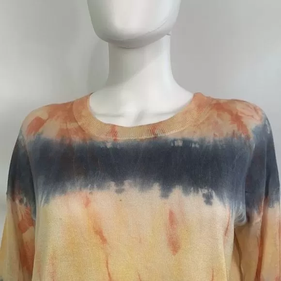 Zadig& Voltaire NWT tie dye raw edge sweater